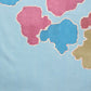Aqua Silk Blend Printed Abstract Saree with Unstitched Blouse - Hiral Fashion | Swadesiicart