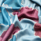 Aqua Silk Blend Printed Abstract Saree with Unstitched Blouse - Hiral Fashion | Swadesiicart