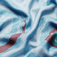 Sky Blue Silk Blend Printed Abstract Saree with Unstitched Blouse - Hiral Fashion | Swadesiicart