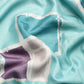 Turquoise Silk Blend Printed Abstract Saree with Unstitched Blouse - Hiral Fashion | Swadesiicart