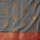 Hiral Fashion Grey Kanjeevaram Silk Woven Design Saree | Swadesiicart