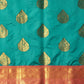 Hiral Fashion Teal Kanjeevaram Silk Woven Design Saree | Swadesiicart
