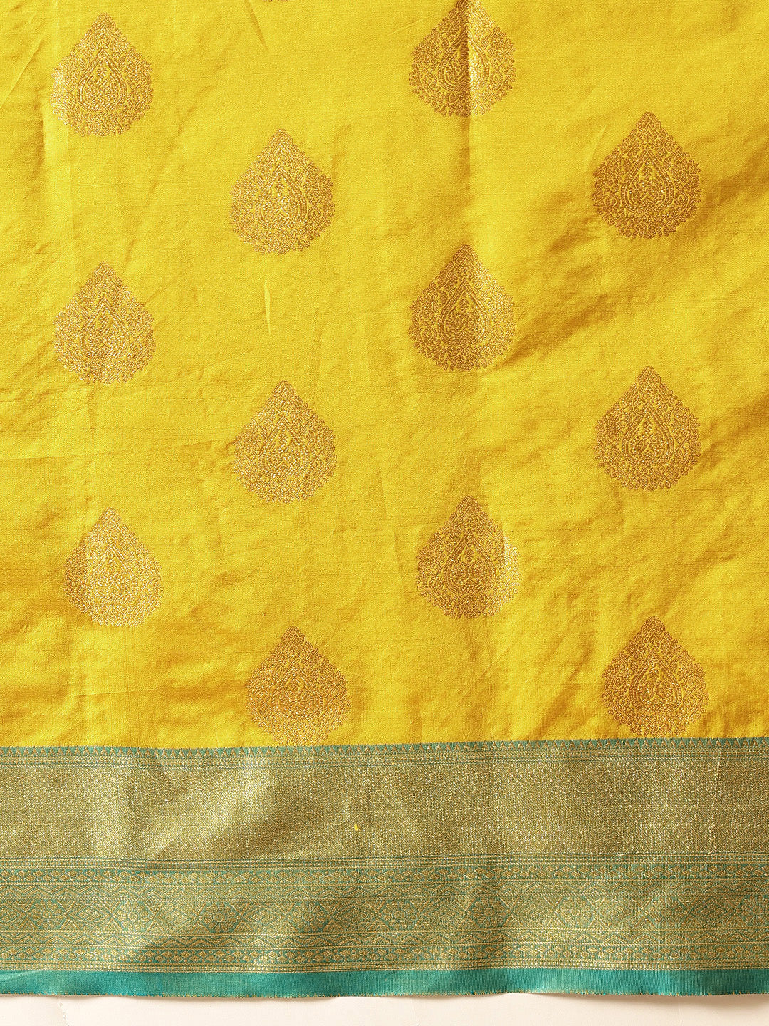 Hiral Fashion Yellow Kanjeevaram Silk Woven Design Saree | Swadesiicart