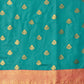 Hiral Fashion Teal Kanjeevaram Silk Woven Design Saree | Swadesiicart