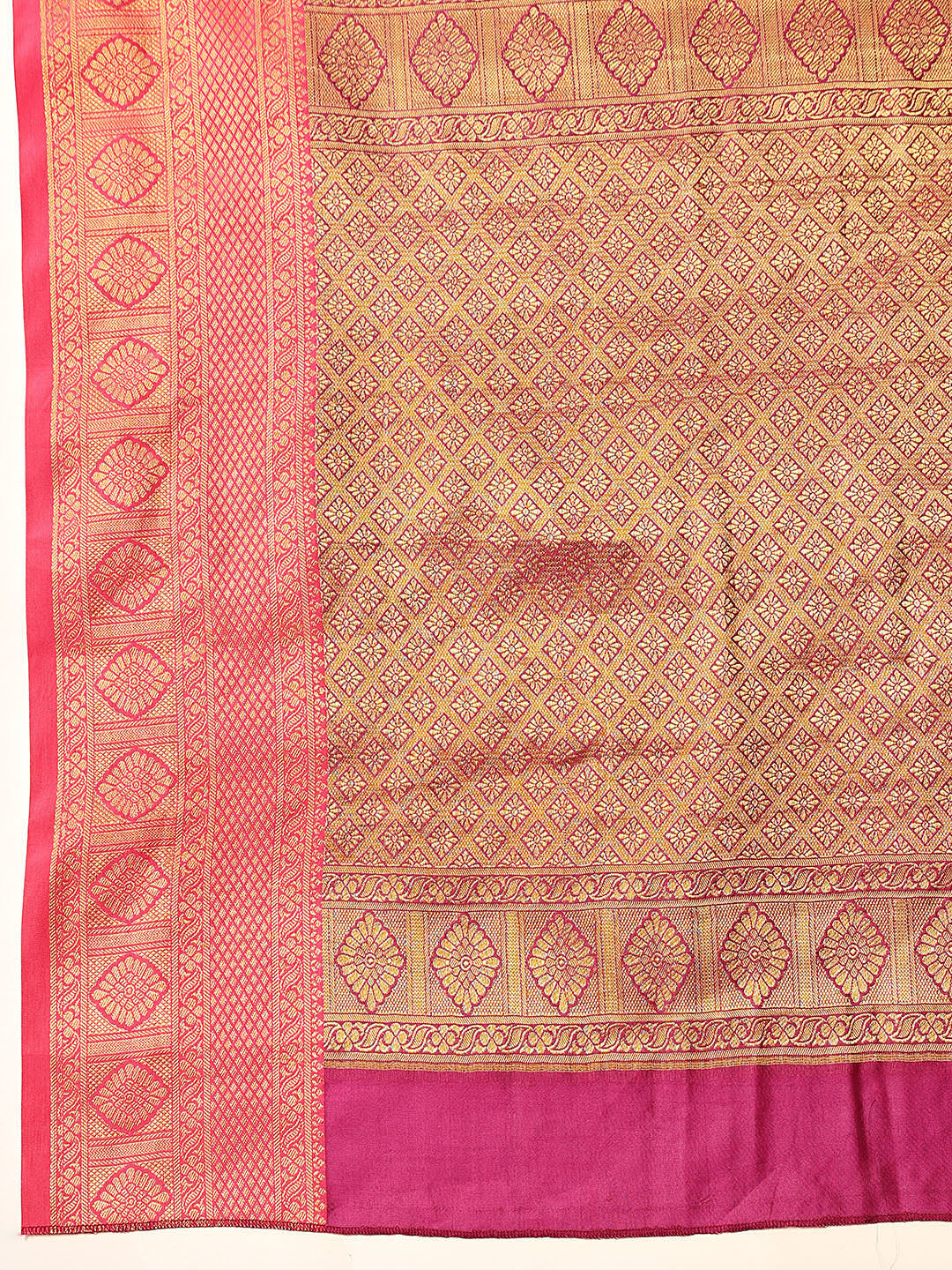 Hiral Fashion Teal Kanjeevaram Silk Woven Design Saree | Swadesiicart