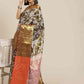 Black Pure Silk Embellished Floral Saree with Unstitched Blouse - Hiral Fashion | Swadesiicart