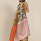 Black Pure Silk Embellished Floral Saree with Unstitched Blouse - Hiral Fashion | Swadesiicart