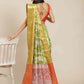 Hiral Fashion Green Banarasi Tissue Silk Floral Zari Woven Saree | Swadesiicart