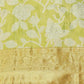 Hiral Fashion Green Banarasi Tissue Silk Floral Zari Woven Saree | Swadesiicart