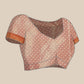 Pink Brocade Woven Zari Design Floral Saree with Unstitched Blouse - Hiral Fashion | Swadesiicart