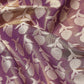 Purple Brocade Woven Zari Design Floral Saree with Unstitched Blouse - Hiral Fashion | Swadesiicart