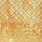 Mustard Brocade Woven Zari Design Floral Saree with Unstitched Blouse - Hiral Fashion | Swadesiicart