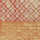 Red Brocade Woven Zari Design Floral Saree with Unstitched Blouse - Hiral Fashion | Swadesiicart