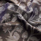 Navy Blue Brocade Woven Zari Design Floral Saree with Unstitched Blouse - Hiral Fashion | Swadesiicart