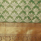 Green Art Silk Woven Zari Design Floral Saree with Unstitched Blouse - Hiral Fashion | Swadesiicart