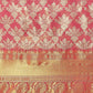 Pink Art Silk Woven Zari Design Floral Saree with Unstitched Blouse - Hiral Fashion | Swadesiicart