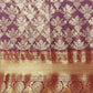 Purple Art Silk Woven Zari Design Floral Saree with Unstitched Blouse - Hiral Fashion | Swadesiicart