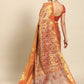 Hiral Fashion Red Kanjeevaram Art Silk Floral Woven Zari Design Saree | Swadesiicart