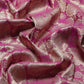 Pink Art Silk Woven Zari Design Floral Saree with Unstitched Blouse - Hiral Fashion | Swadesiicart