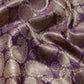 Purple Art Silk Woven Zari Design Floral Saree with Unstitched Blouse - Hiral Fashion | Swadesiicart
