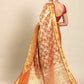Yellow Art Silk Woven Zari Design Floral Saree with Unstitched Blouse - Hiral Fashion | Swadesiicart