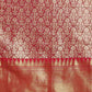 Pink Brocade Woven Zari Design Ethnic Motifs Saree with Unstitched Blouse - Hiral Fashion | Swadesiicart