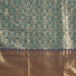 Turquoise Brocade Woven Zari Design Ethnic Motifs Saree with Unstitched Blouse - Hiral Fashion | Swadesiicart