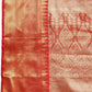 Turquoise Brocade Woven Zari Design Ethnic Motifs Saree with Unstitched Blouse - Hiral Fashion | Swadesiicart