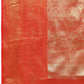 Purple Brocade Woven Zari Design Striped Saree with Unstitched Blouse - Hiral Fashion | Swadesiicart