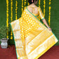 Jyoti Fashion Women's Yellow Soft Handloom Silk Zari Woven Saree with Blouse | Swadesiicart