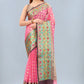 Hiral Fashion Pink Banarasi Art Silk Woven Design Saree | Swadesiicart