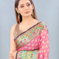 Hiral Fashion Pink Banarasi Art Silk Woven Design Saree | Swadesiicart