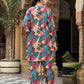 Women's Casual Fashionable Multi Muslin co-ord set - Rooh - Swadesiicart