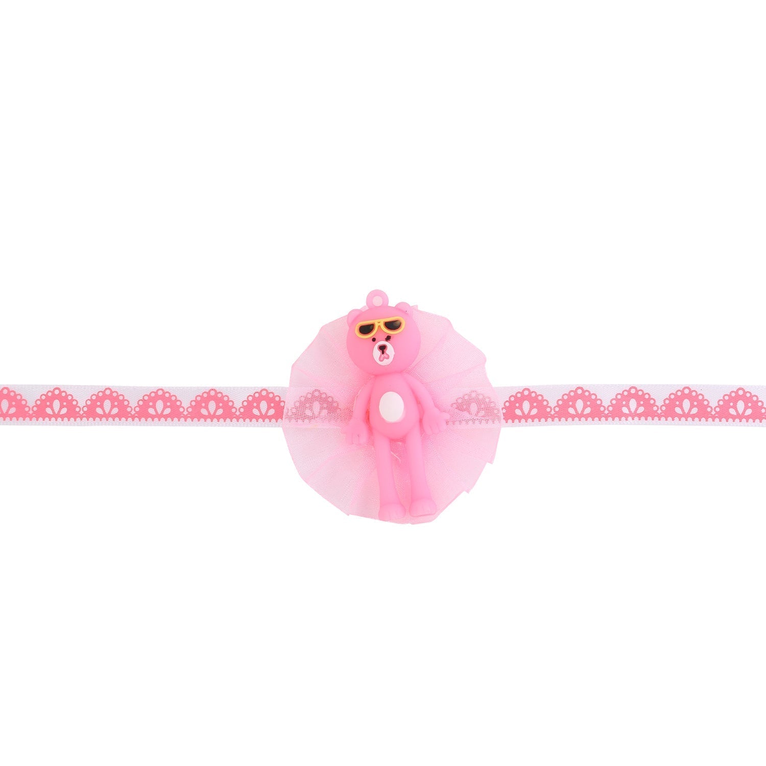 trueBrowns X Voylla Adorable Pink Teddy Bear Rakhi With Roli Chaawal Pack | Swadesiicart
