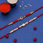trueBrowns X Voylla Set of 2 Floral Pearl Beads Studded Rakhi | Swadesiicart