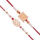 trueBrowns X Voylla Set of 2 Meenakari Kundan Embellished Rakhi | Swadesiicart
