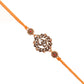 trueBrowns X Voylla Deity Inspired 'OM' Rakhi With Red Thread | Swadesiicart