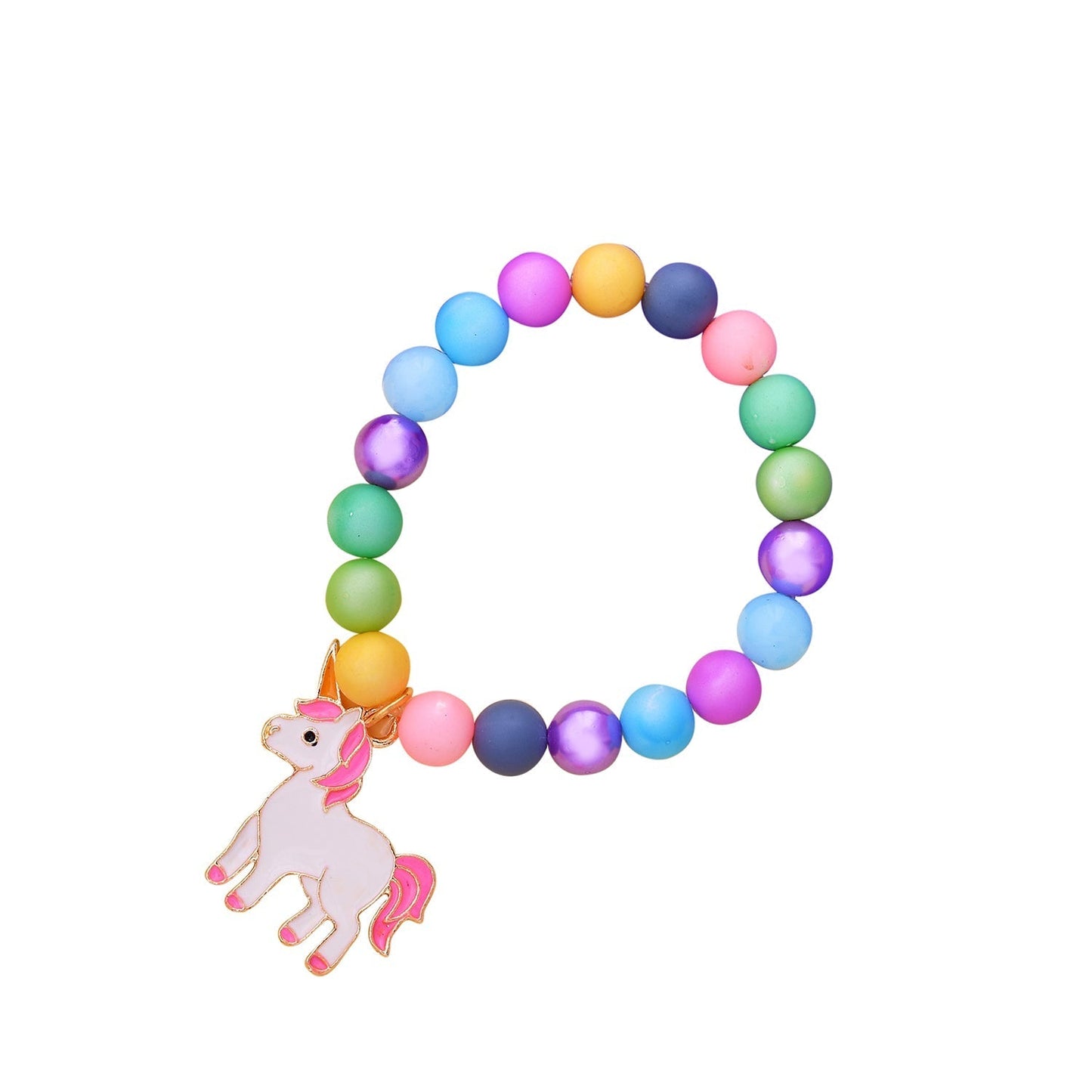 trueBrowns X Voylla Pink Unicorn Kids Convertible Rakhi with Colorful Beads | Swadesiicart