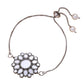 trueBrowns X Voylla Kundan Embedded Silver Toned Bracelet Style Rakhi | Swadesiicart