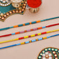trueBrowns X Voylla Set of 4 Colorful Beads embedded Rakhi | Swadesiicart