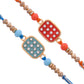 trueBrowns X Voylla Set Of 2 Red & Blue Enameled Rakhi | Swadesiicart