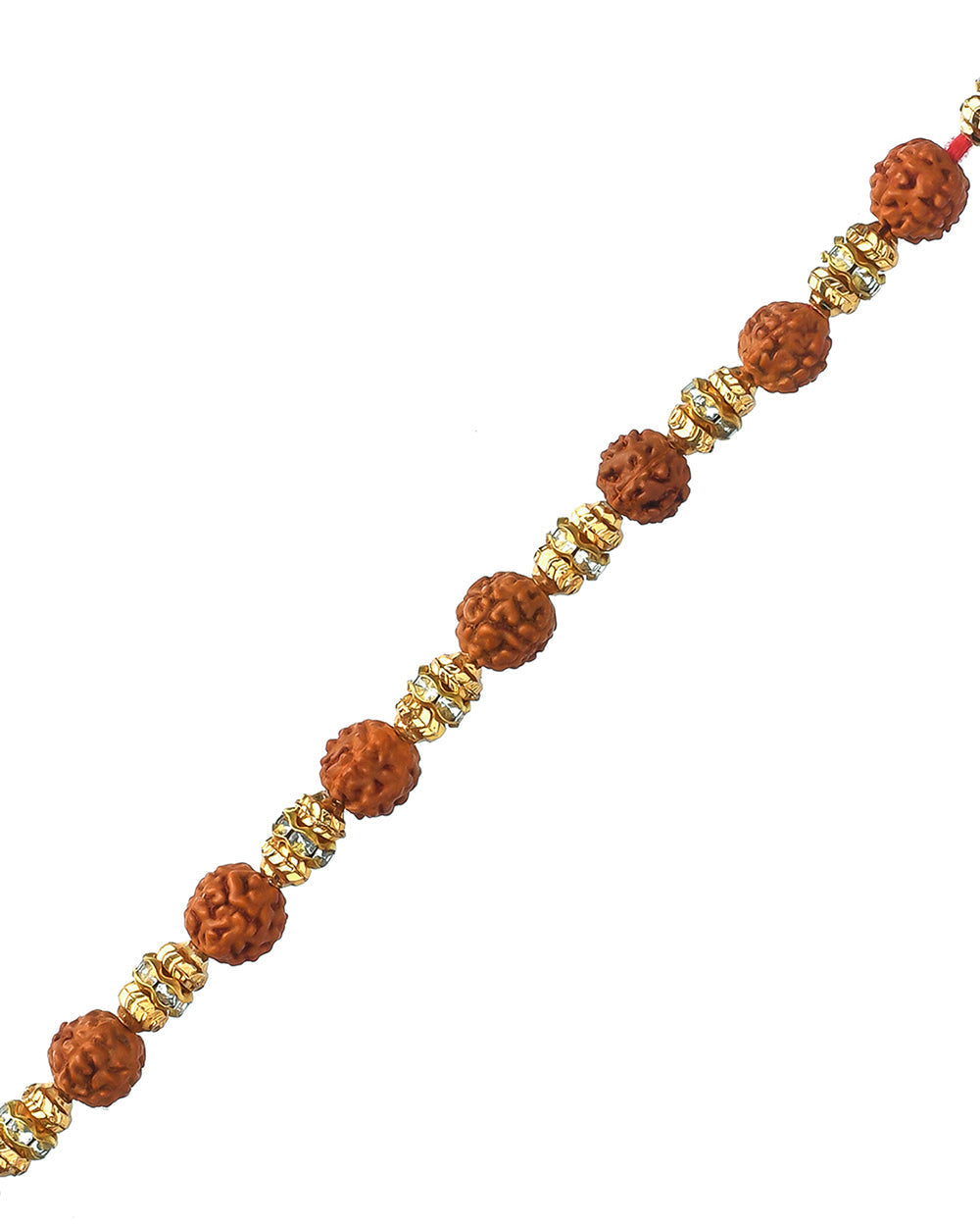 trueBrowns X Voylla Set Of 3 Auspicious Rudraksha Studded Rakhis | Swadesiicart