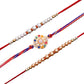trueBrowns X Voylla Set of 3 Pearl Beads Studded Thread Rakhi | Swadesiicart