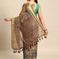 Multicolor Cotton Blend Printed Kalamkari Saree with Unstitched Blouse - Hiral Fashion | Swadesiicart