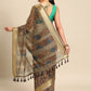 Multicolor Cotton Blend Printed Kalamkari Saree with Unstitched Blouse - Hiral Fashion | Swadesiicart