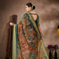 Multicolor Cotton Blend Printed Kalamkari Saree with Unstitched Blouse - Hiral Fashion | Swadesiicart