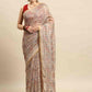 Multicolor Cotton Blend Printed Kalamkari Saree with Unstitched Blouse - Hiral Fashion | Swadesiicart