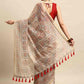 Multicolor Cotton Blend Printed Kalamkari Saree with Unstitched Blouse - Hiral Fashion | Swadesiicart