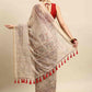 Multicolor Cotton Blend Printed Kalamkari Saree with Unstitched Blouse - Hiral Fashion | Swadesiicart