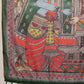 Peach Cotton Blend Printed Madhubani Saree with Unstitched Blouse - Hiral Fashion | Swadesiicart